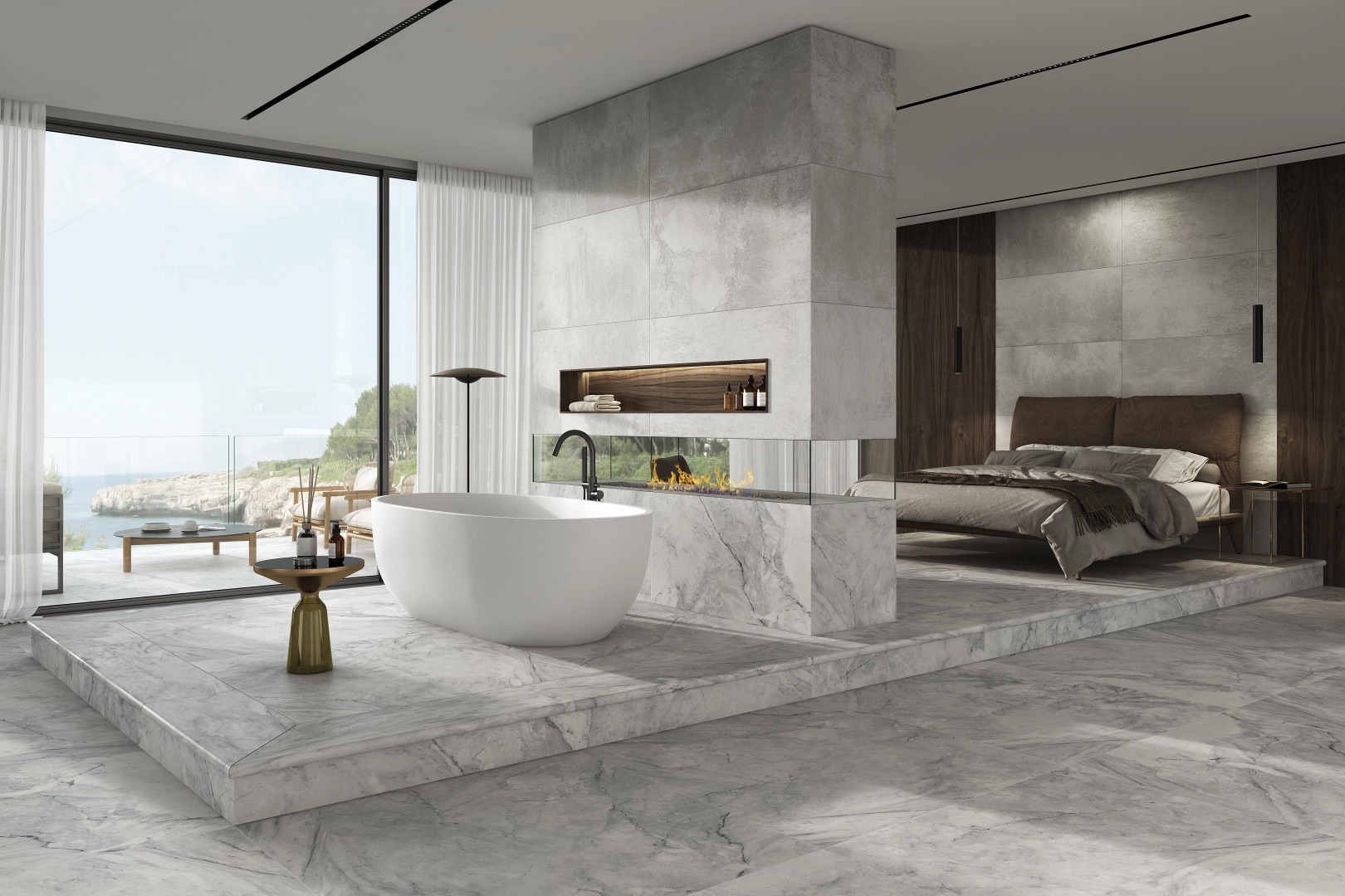 Project showcasting Dakara Tiles exception porcelain tiles